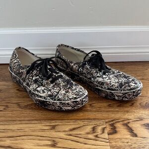Vans x MoMA Jackson Pollock Collab Sneakers, Camo/Black + White Canvas Sneakers